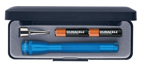 LED Flashlight - MAGLITE Mini Mag 2 Cell AAA Pres Box (Blue)