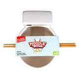Ceramic Noodle Bowl with Bamboo Chopsticks - Toilet