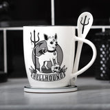 Ceramic Mug & Spoon Set - Alchemy Hellhound (390ml)