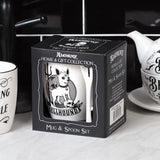 Ceramic Mug & Spoon Set - Alchemy Hellhound (390ml)