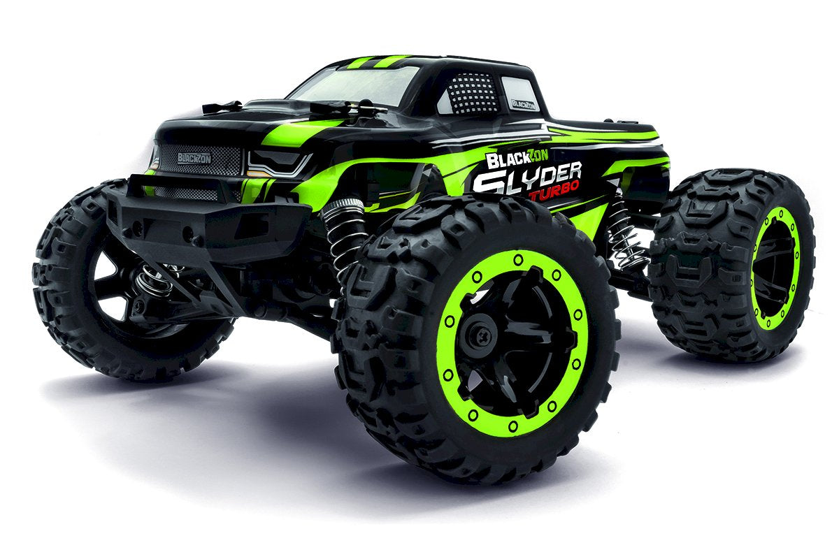 Radio Control - Blackzon 1 / 16 Slyder Monster Truck Turbo - Black / Green