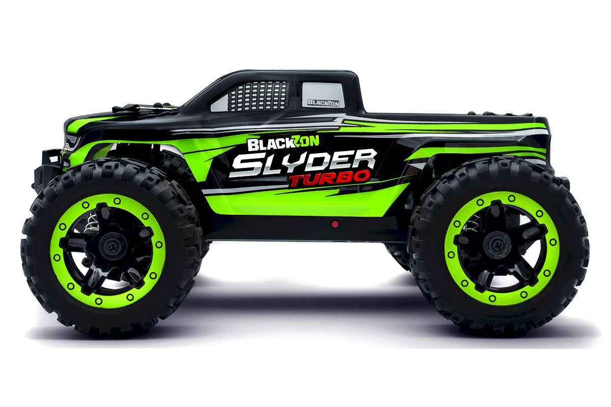 Radio Control - Blackzon 1 / 16 Slyder Monster Truck Turbo - Black / Green