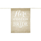 Rustic Wedding Burlap Aisle Sign