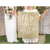 Rustic Wedding Burlap Aisle Sign