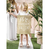 Rustic Wedding Burlap Aisle Sign