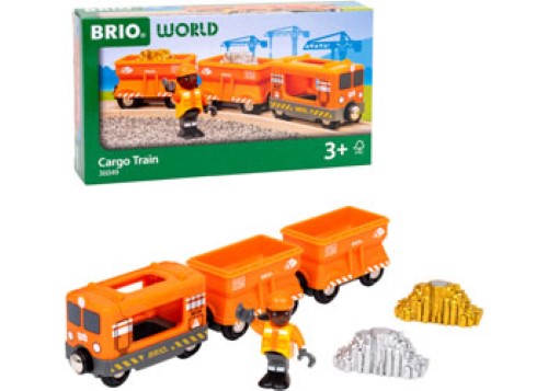 BRIO - Gold Cargo Train 6 pieces