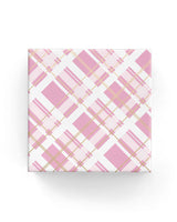 Wrapping Paper - Check Wrap Light Pink Gold