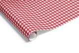 Wrapping Paper - Gingham Check on Matte Wrap Red