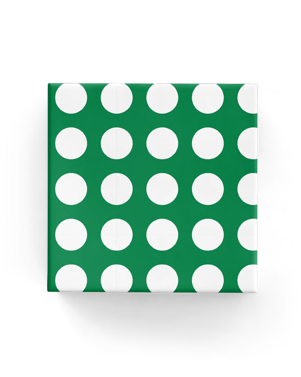Wrapping Paper - Polka Dot Wrap Wrap Emerald Green