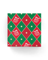 Wrapping Paper - Harlequin Santa Wrap Green Red