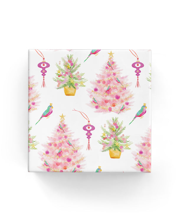 Wrapping Paper - Pink Xmas Watercolour Wrap