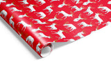 Wrapping Paper - Stag Wrap Red Gold