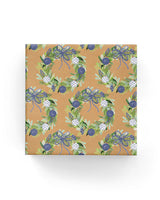 Wrapping Paper - Watercolour Wreaths in Kraft Wrap Navy