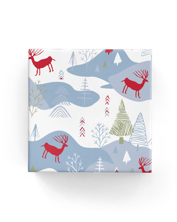 Wrapping Paper - Xmas Yule Wrap French Blue