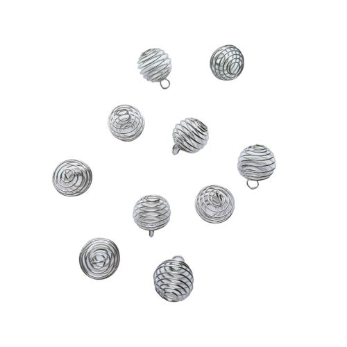 Crystal Spiral Cages (Set of 20) 2.5cm