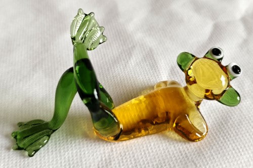 Ornament - Glass Art Cute Frogs (Set of 4 Assorted)