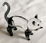 Ornament - Glass Art Cute Cats (Set of 4 Assorted)