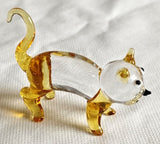 Ornament - Glass Art Cute Cats (Set of 4 Assorted)