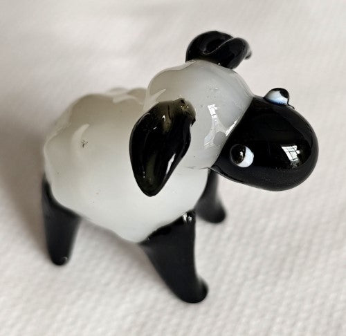 Ornament - Glass Art Cute Sheep (Set of 4 Assorted)