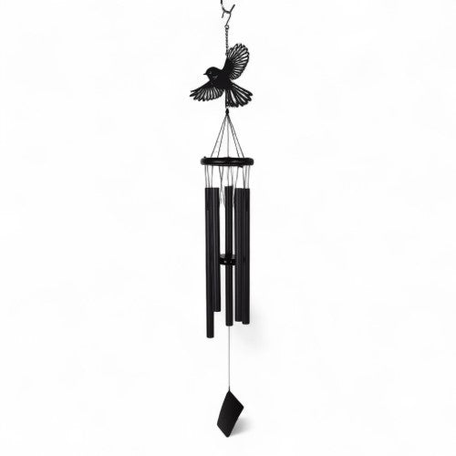 Fantail Wind Chime 40" Black