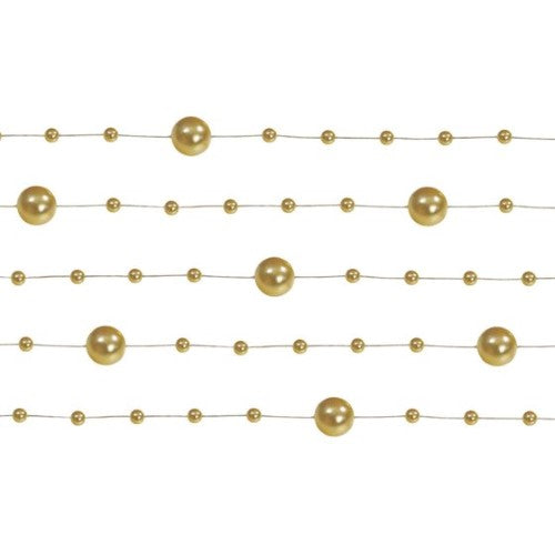 Classic Wedding Pearl Garland Gold