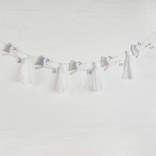 Hello Little One Stork And Tassel DIY Garland 3m