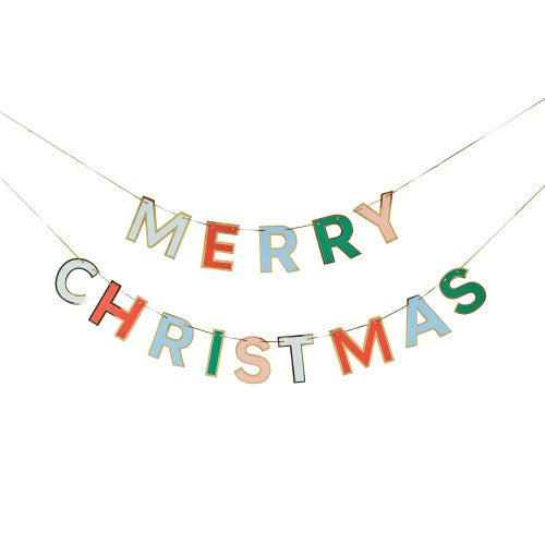 Merry Christmas Card Banner 2.5m