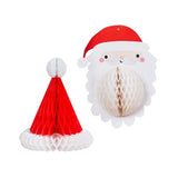 Merry Christmas Santa Honeycombs Set - Pack of 2
