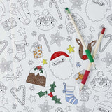 Merry Christmas Festive Colour In Paper Tablecloth