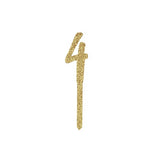 Metallic Mix Up Gold Number '4' Glitter Acrylic Cake Topper