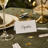 Cosy Christmas Antler Place Cards - Pack of 10