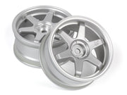 Radio Control - HPI TE37 Wheel 26mm Matte Chrome (3mm Offset)