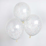 Baby Shower Unisex Confetti Filled Latex 30cm Balloons - Pack of 5