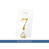 Classic Wedding Clear Table Numbers - Pack of 20