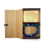 Bracelet - Aqua Blue Banded Agate (10mm)