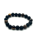 Bracelet - Matte Onyx & Tiger Eye (10mm)