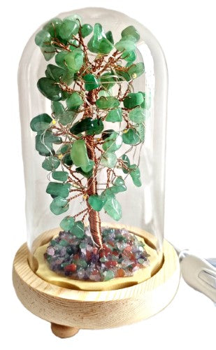 Gemstone Tree with USB LED Light - Aventurine (18cm)