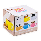 Ceramic Lidded Animal Mug - Adoramals Panda Peeping Lid