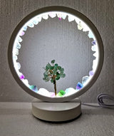 Fluorite LED USB Lamp with Gemstone Tree (20 x 18x 18cm)