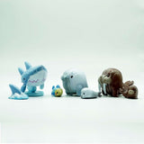 Blind Box 3D Model PVC Stickers Puzzle - Sea Creature (Set of 6)