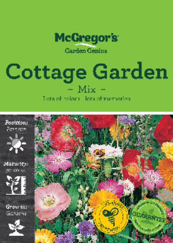 McGregor's Cottage Garden Mixed Flower Seed Packet