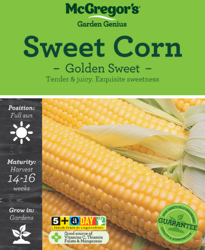 McGregor's Sweet Corn Golden Sweet Vegetable Seed Packet