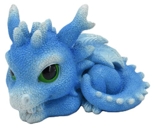 Ornament - Cute Blue Resting Dragon (13 x 8.2 x 8.5cm)