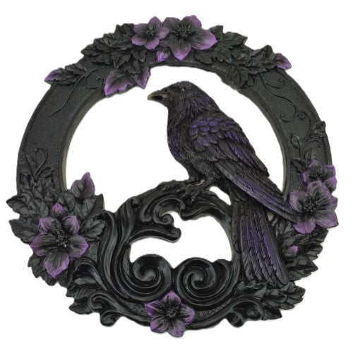 Wall Hanging - Resin Raven (20.2 x 2 x 21.5cm)