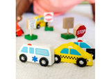 Melissa & Doug - Wooden Traffic Signs and Vehicles