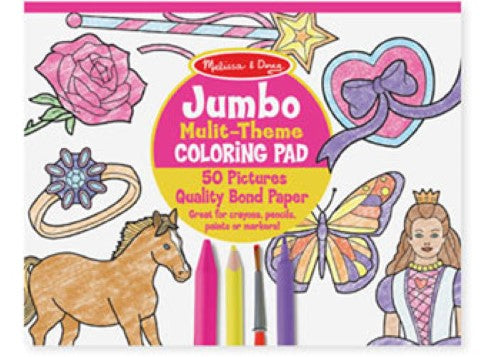 Melissa & Doug - Jumbo Colouring Pad - Pink