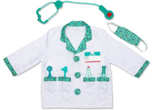 Melissa & Doug - Doctor Role Play Costume Set - Pack of 3
