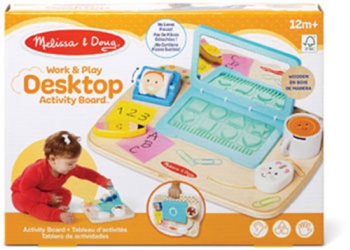 Melissa & Doug - Wooden Work & Play Desktop