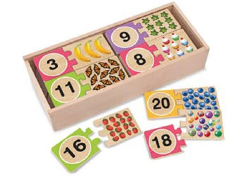 Melissa & Doug - Numbers Wooden Puzzle Cards