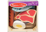 Melissa & Doug - Wooden Food Groups Play Set - Protein